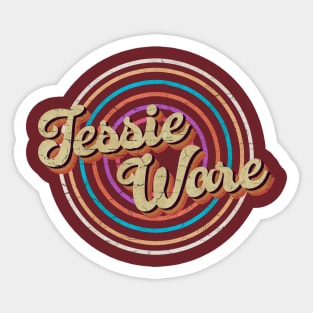 vintage circle line color Jessie Ware Sticker